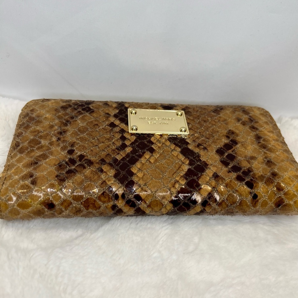 Michael Kors Snake Print Wallet - Picture 3 of 7